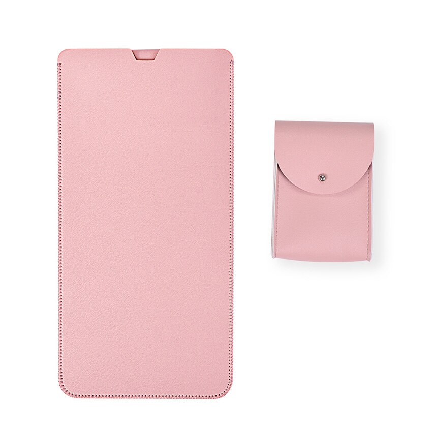 Keyboard Case Waterproof Mouse Sleeve Pouch Portable Protective Cover Leather Carrying Slim Sleeve Pouch Accessories: Pink