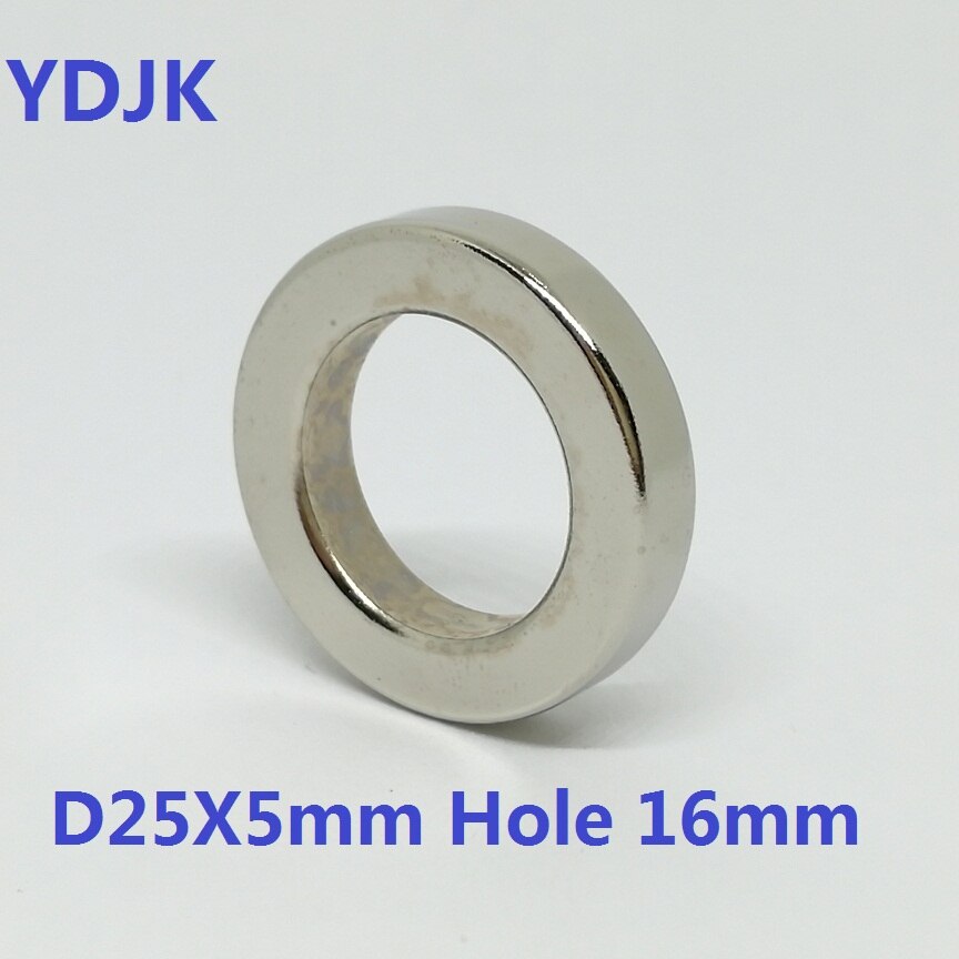 1 2 5 10 20PCS/LOT Ring Magnet 25*5 Hole 16 N38 Nd... – Vicedeal