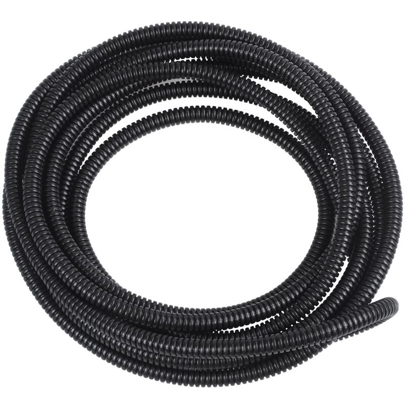 Gegolfde Buis Met Sleuf 50m - ID 10mm X OD 13mm - Flexibele Kabelbescherming Zwart - Lege Buis Voor Kabels