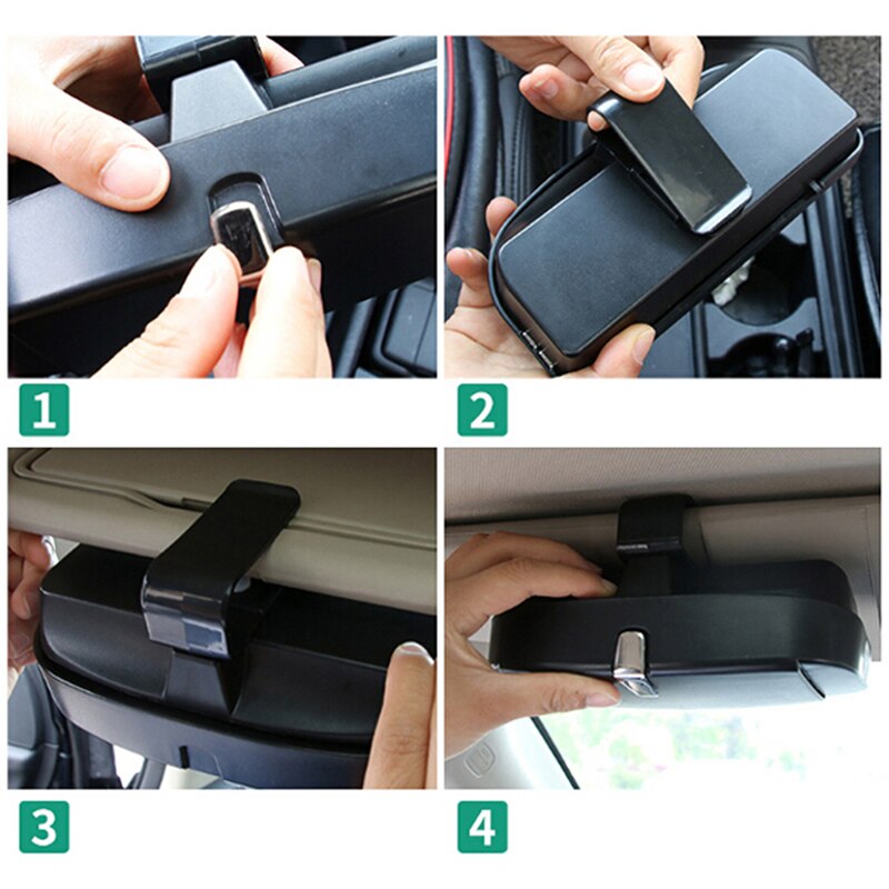 Bil universel solbrille holder tilbehør briller etui holder multifunktionel brille etui boks holder til briller