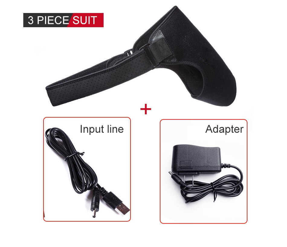 Adjustable Shoulder Heating Pad Heated Shoulder Brace for Men and Women Cold Therapy for Frozen Shoulder, Rotator Cuff and S: Default Title