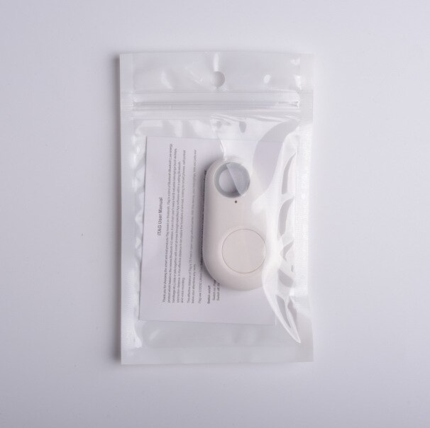Nowy 1 sztuk Pet inteligentny lokalizator Bluetooth pies GPS kamera lokalizator pies przenośny Alarm Tracker dla brelok etui wisiorek: White with battery