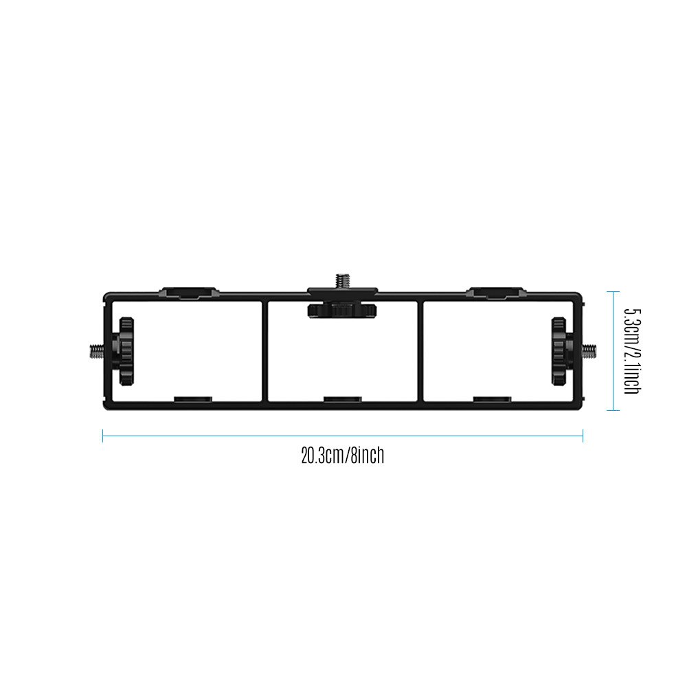 Extension Photography Bracket Cage Holder Rig with Screw Mount Flash Bracket for Video Microphone Monitor Phone Clamp Tripod