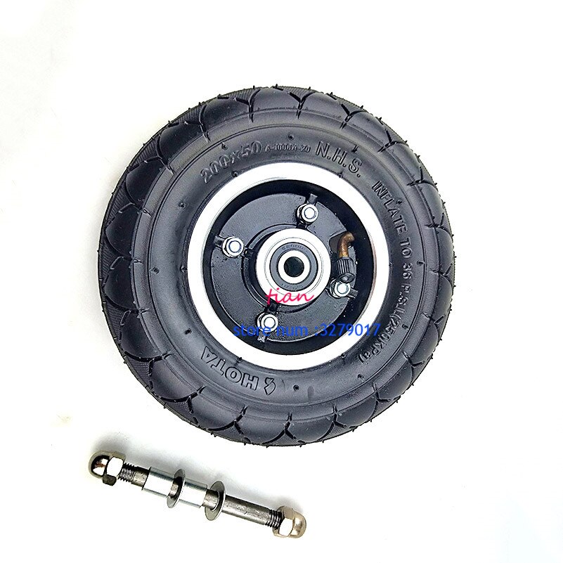 200X50 Elektrische Scooter Band Wheelcenter Axishub 8 "Scooter Band Aluminium Wiel Pneumatische Bandenspanning Elektrische Voertuig