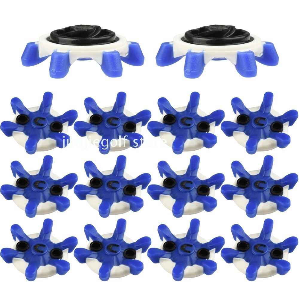 14 st golfsko spikar stift halkfri vrid snabb vridning skruv sko spikar tillbehör golf kort spik golf träningshjälpmedel