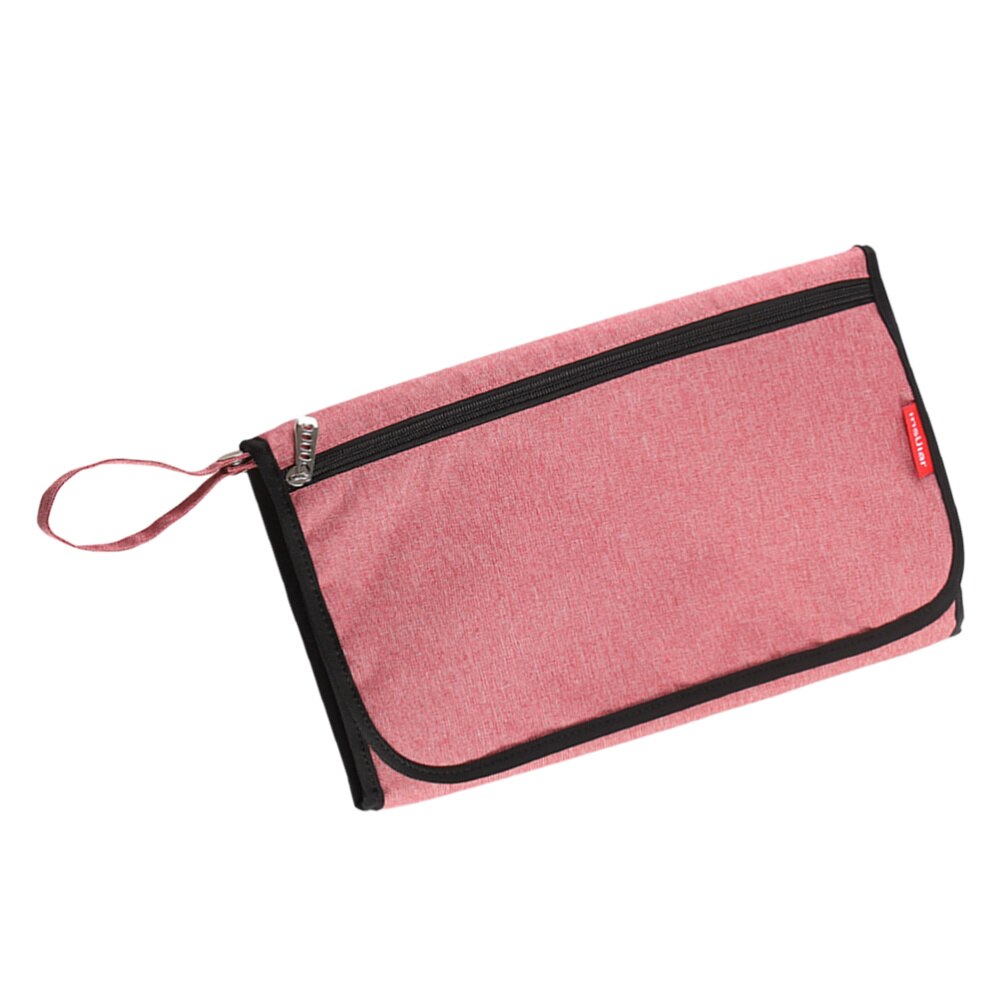 1Pc Baby Luier Mat Opvouwbare Luiers Aankleedkussen Draagbare Waterdichte Luier Verandering Mat Opbergtas (Grijs)