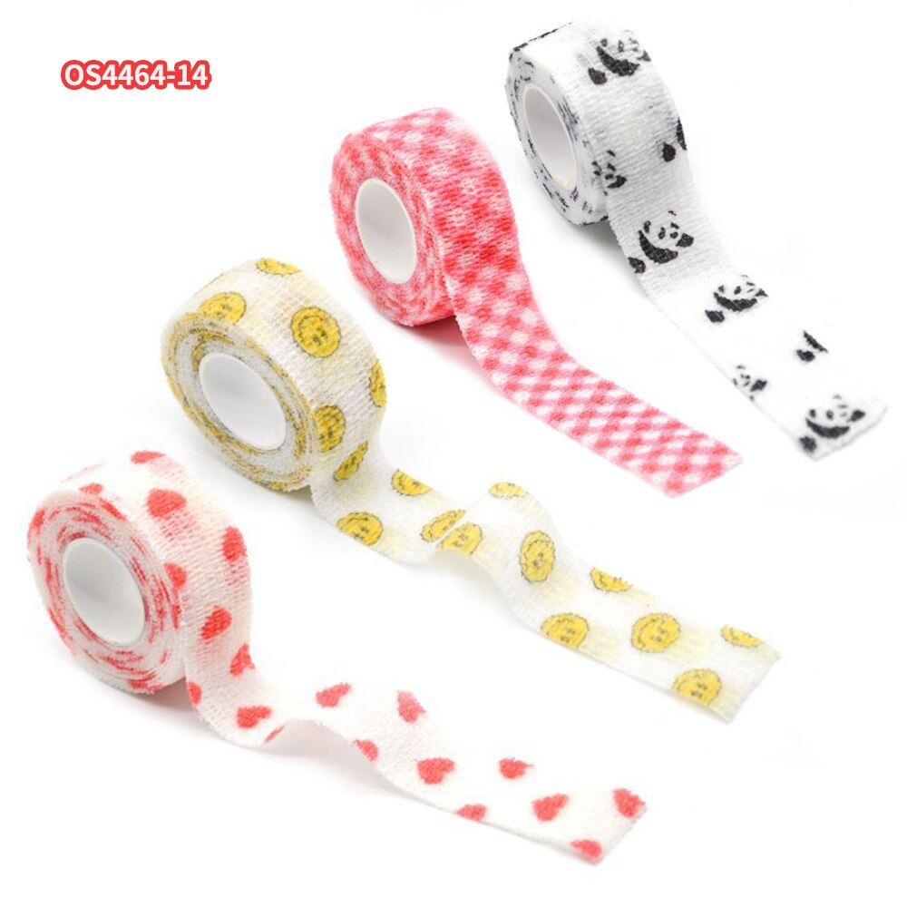 1 Roll Self Adherent Cohesive Wrap Bandage Non-Woven Bandage Calluses-Proof Breathable 1.0 Inch x 5 Yards for School Students: Set 3