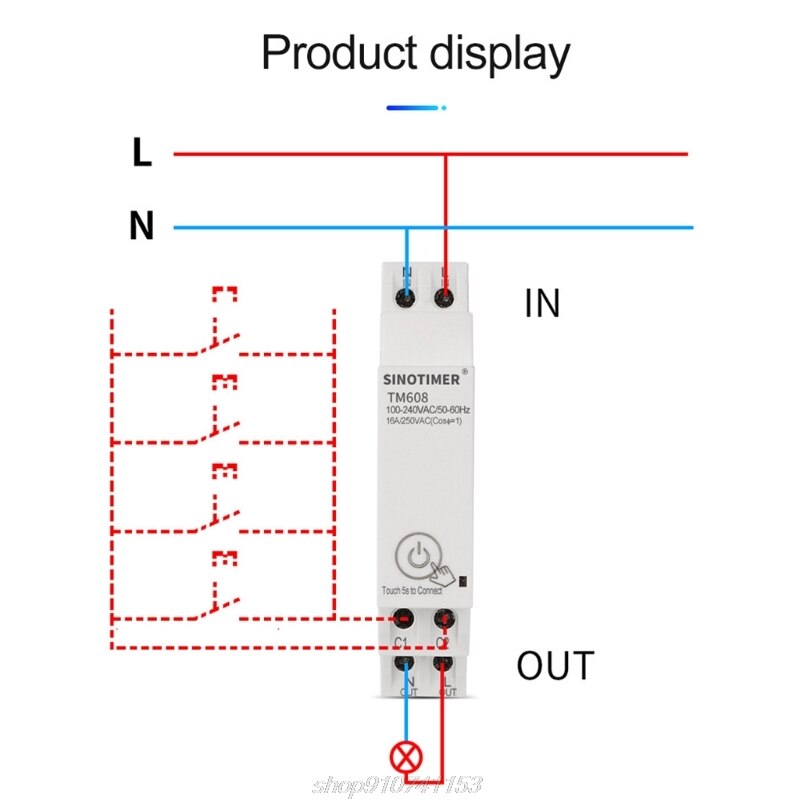 100-240VAC Single Phase WIFI Home Energy Meter with Timer Switch Remote Control by APP Voltage Current Detection F06 21