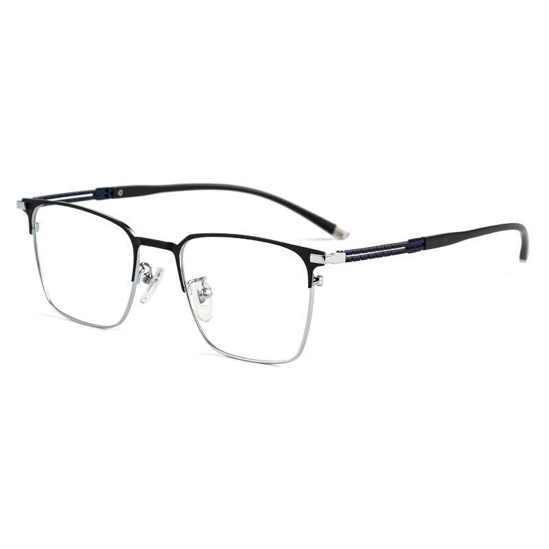 Montura de gafas de titanio puro para hombre, gafas graduadas de , a la , estilo de negocios, T8609T