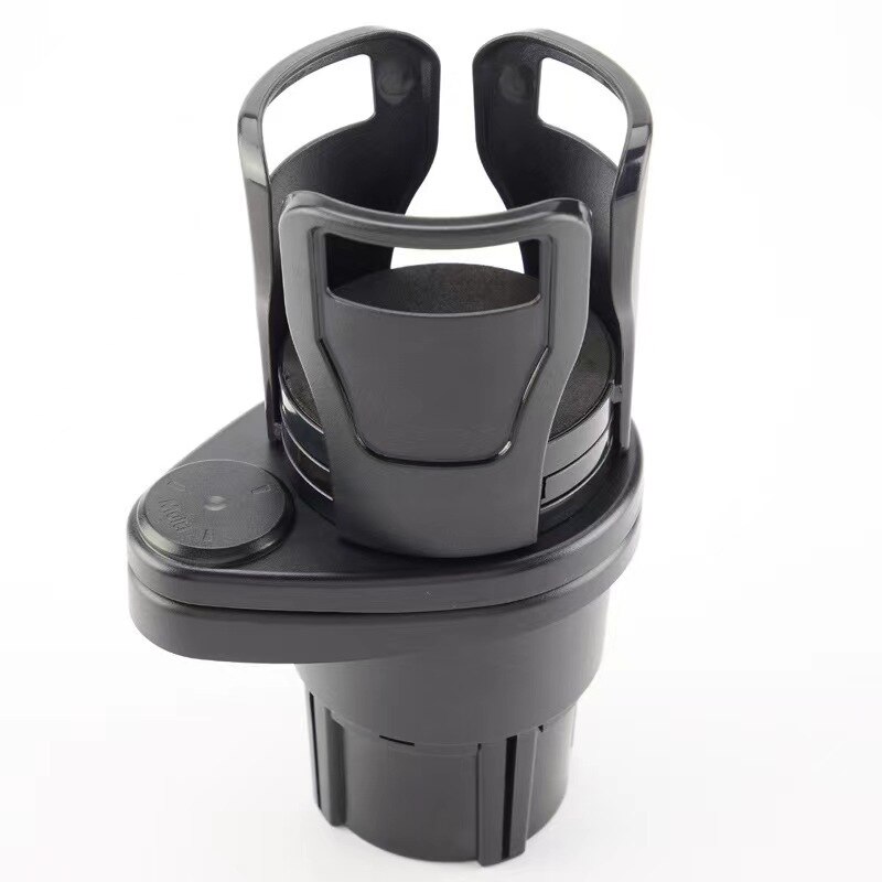 2 em 1 Multi Função Ajustável Car Cup Holder Expansível Adaptador Base Bandeja Bebidas Bottle Holder Car Holder Organizer: Branco