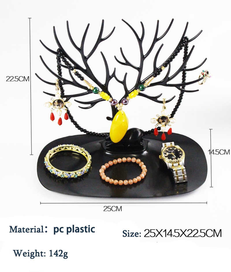 Deer Jewelry Stand Display Necklace Earring Ring Braclet Holder Show Rack Girlfriend Home Storage Decoration Jewelry Holder