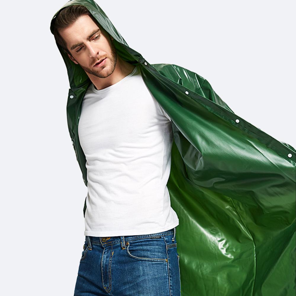 Regenponcho voor volwassenen, waterdichte regenjas met capuchon, lichtgewicht, herbruikbaar, voor vissen, fietsen, wandelen, buitenactiviteiten