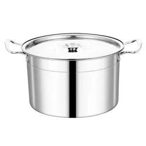 Suppe Topf Edelstahl Topf Eintopf Topf Suppe Hause Induktion Herde Topf mit Deckel Schmalz Panzer Gewürz Panzer Topf Miso sofortig Topf Küche: 16cm