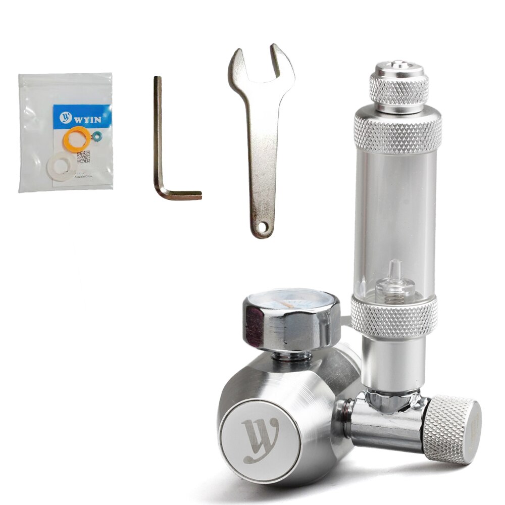 Carbon Dioxide Diffusion Co2 Aquarium Atomizer For Carbon Dioxide Pressure-Reducing Valve With Bubble Counter &amp; Check Valve