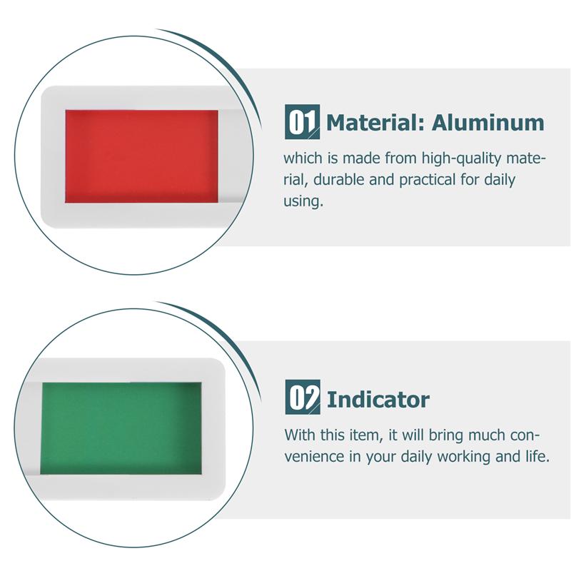 Open Closed Slider Privacy Sign Black Self Adhesive Indicator Sign For Office Status Switch In Conference