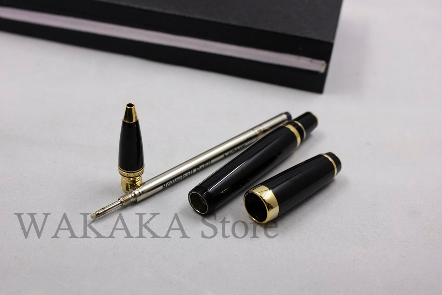 Luxury Wakaka mon stone Roller Gel pen roller ball blanc ink pen