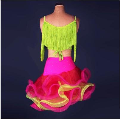 Ballsaal Randbereich Latein tanzen kleid frauen wettbewerb profi quaste elegante Senior für mädchen wettbewerb kleider damen Tango