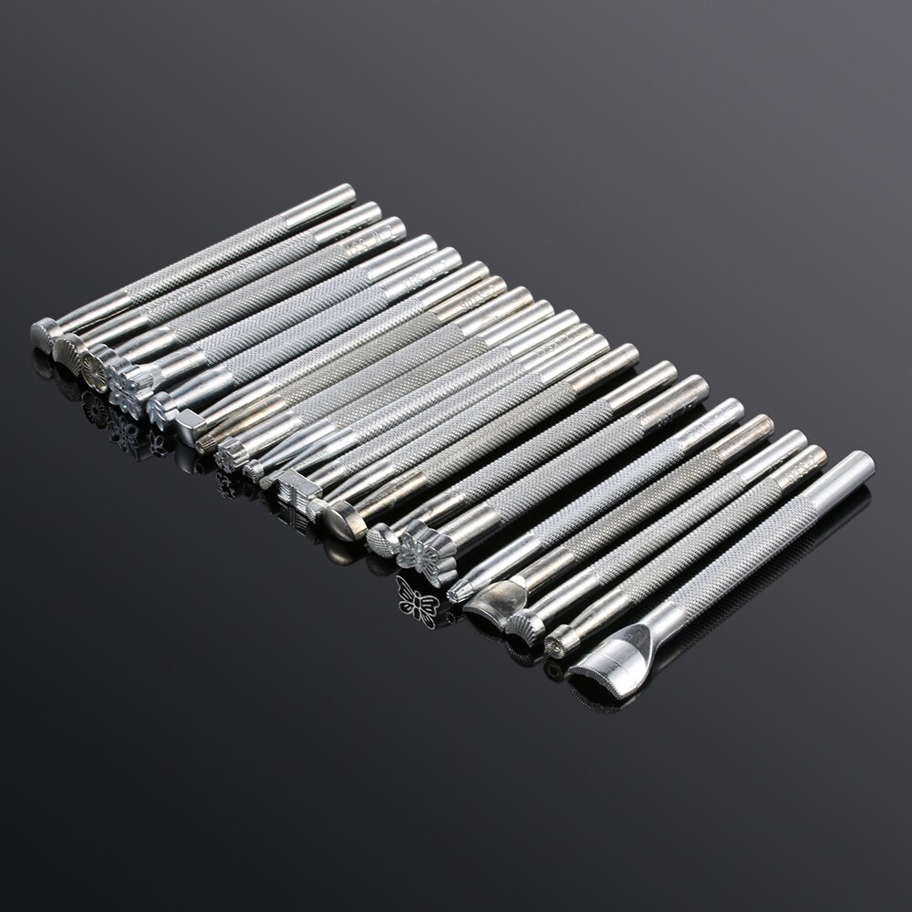 Metal Leather Working Saddle Making Tools Carving Leather Craft Stamps Leather Stamping Solid DIY Printing Stamping