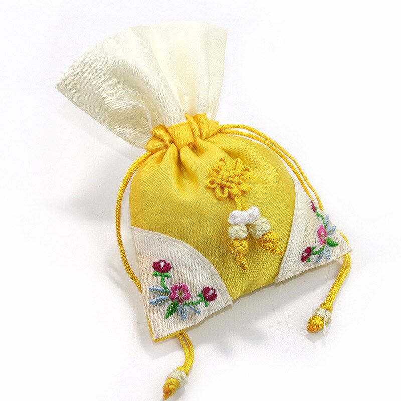 Koreanische Traditionelle die Seide Stickerei Kraut Aromatherapie Schmuck Tasche Seide Brokat Beutel Tasche