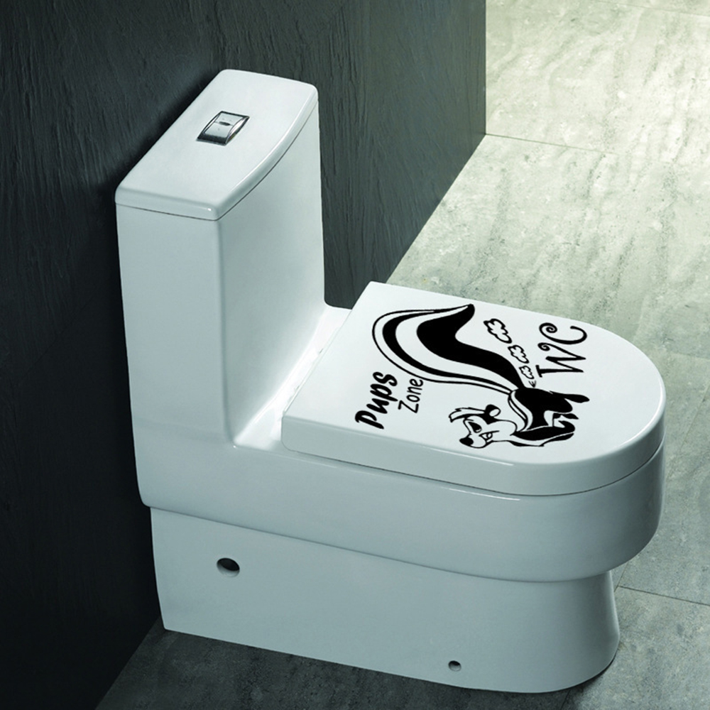1pc vanntette morsomme toalett-klistremerker offentlig wc-skilt mann kvinne dekaler baderomsdør ornament hjemmedekorasjon
