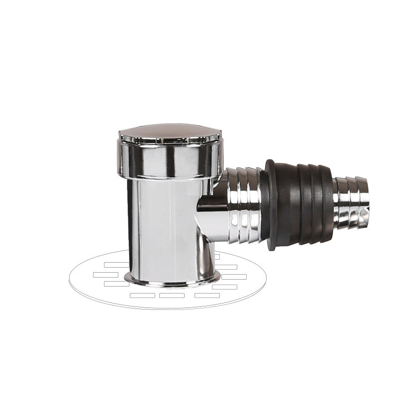 Chrome-plated Basin Washing Machine Launching Deodorant Tee Elbow Floor Drain Interface Plastic Dual-purpose Double Drainage: A