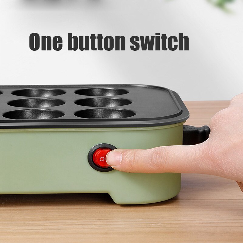 Octopus Ball Maker Takoyaki Baking Pan Electric Taiyaki Machine Sausage Hotdog Eggs Omelette Grill Japanese Fish-Shape Cake Oven