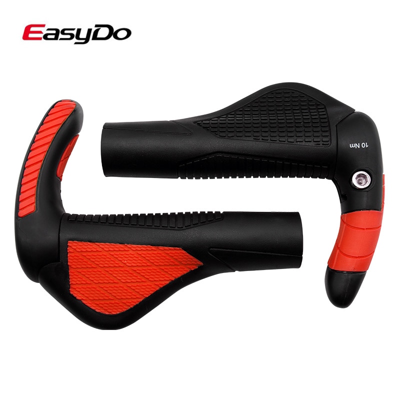 Easydo lås på cykel cykelgreb ergonomisk blød cykling mtb cykel styr greb fiberglas bar ender mountainbike håndtag greb
