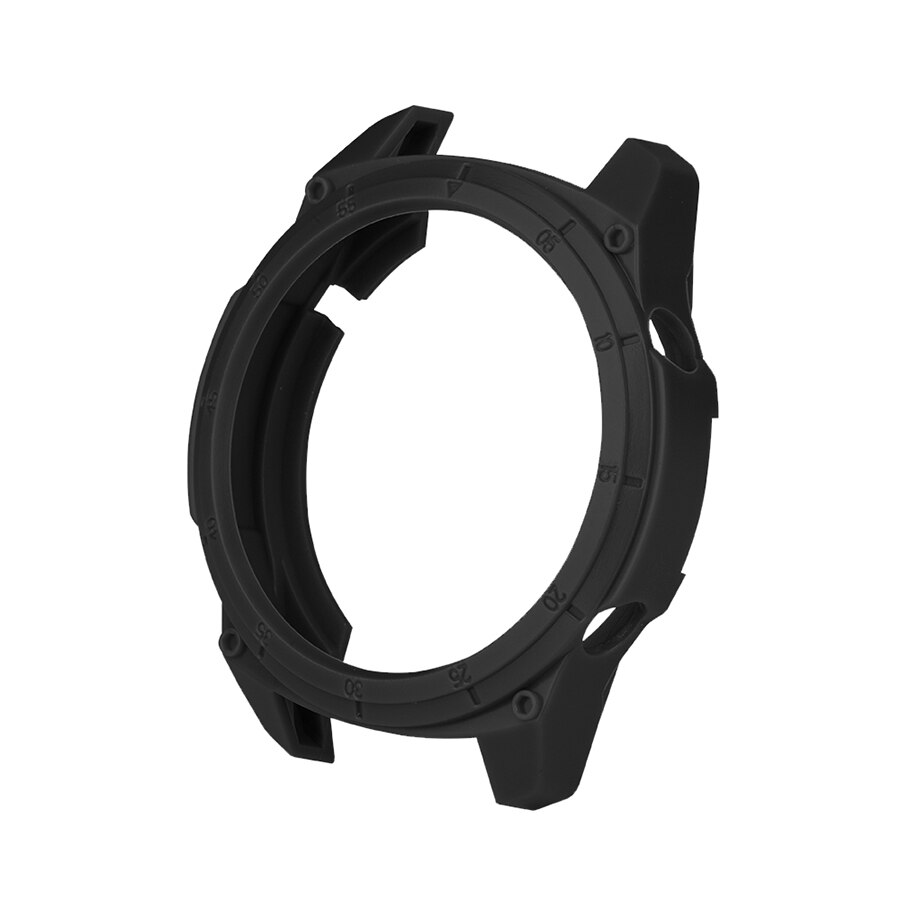 Uhr Fall für Huawei Uhr GT 2 46mm Weiche TPU Schutzhülle Uhr Abdeckung Schutz Rahmen für Huawei GT 2 46mm Stoßstange Fall Zubehör: Black