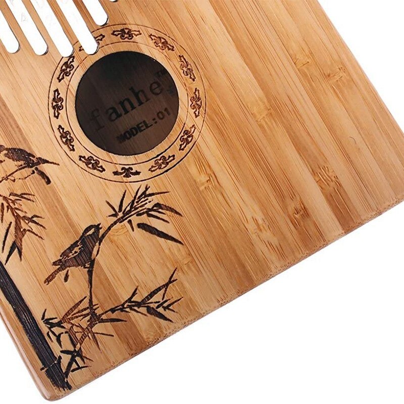 Kalimba Thumb Piano 17 Keys,Mbira Finger Piano African Instrument with Tuning Hammer,for Kids Adult Beginners