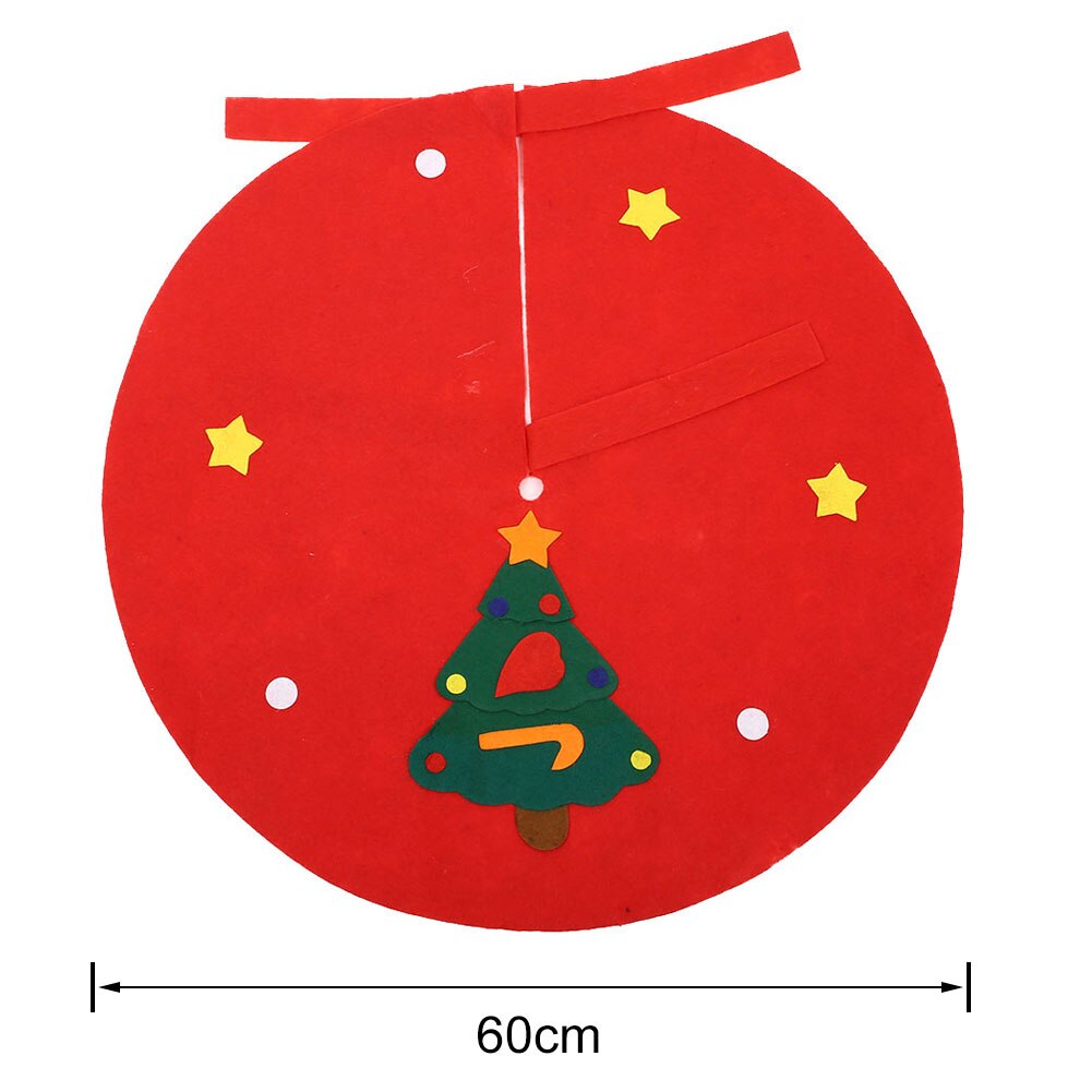 Jupes de sapin de noël flocon de neige rouge or blanc, Plaid flanelle renne traîneau noël bonhomme de neige père noël joyeux noël: C1-60CM