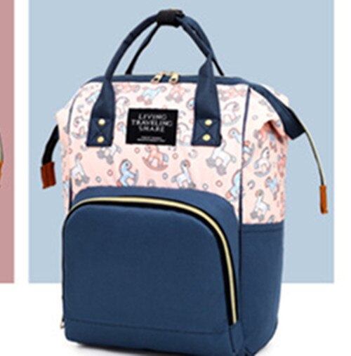 Mode Mummie Moederschap Zak Multifunctionele Luiertas Rugzak Nappy Baby Tas Met Kinderwagen Bandjes Voor Baby Care: Style 2 Blue