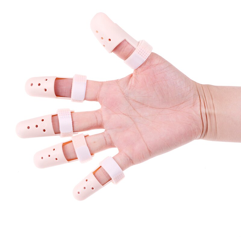 6 Size Plastic Hand Vinger Spalken Brace Mallet Spalk Voor Gebroken Vinger Gezamenlijke Breuk Pijn Bescherming Verstelbare Haak