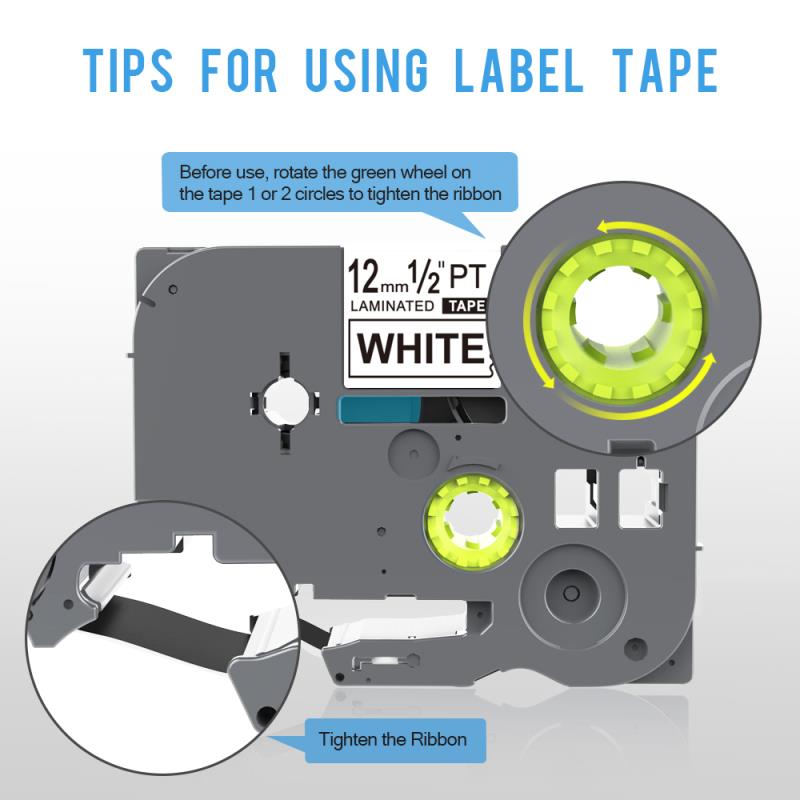 PUTY Multicolor Tze231 Tze-231 12mm tze label tape p-touch printers Compatible For Brother P Touch Tze Labeler tz231 tze 231