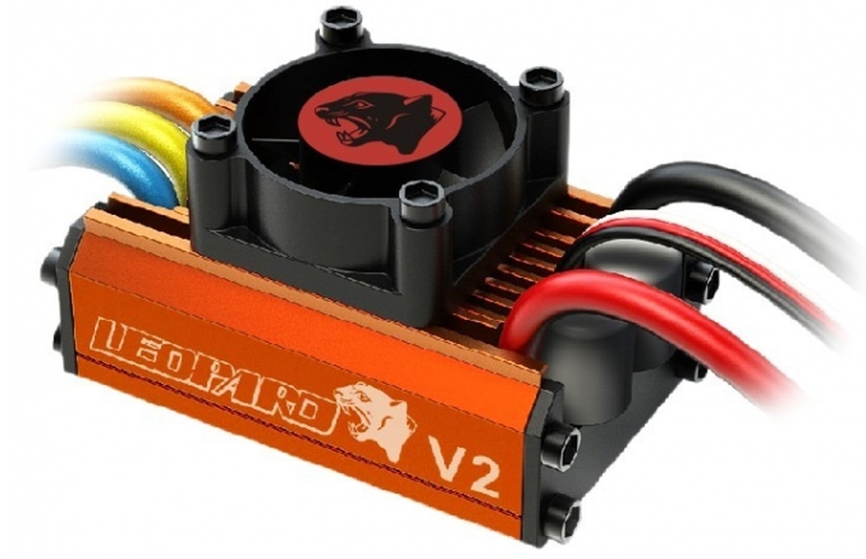 SKYRC Leopard 4370KV/9T/2P Brushless Motor + Leopard 60A ESC + Program Card Combo Set For 1/10 RC Car