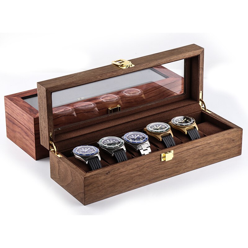 1/3/6 Grids Watch Box Lederen Horloge Case Houder Organisator Opbergdoos Voor Quartz Horloges Sieraden Dozen Display Roll beste Cadeau