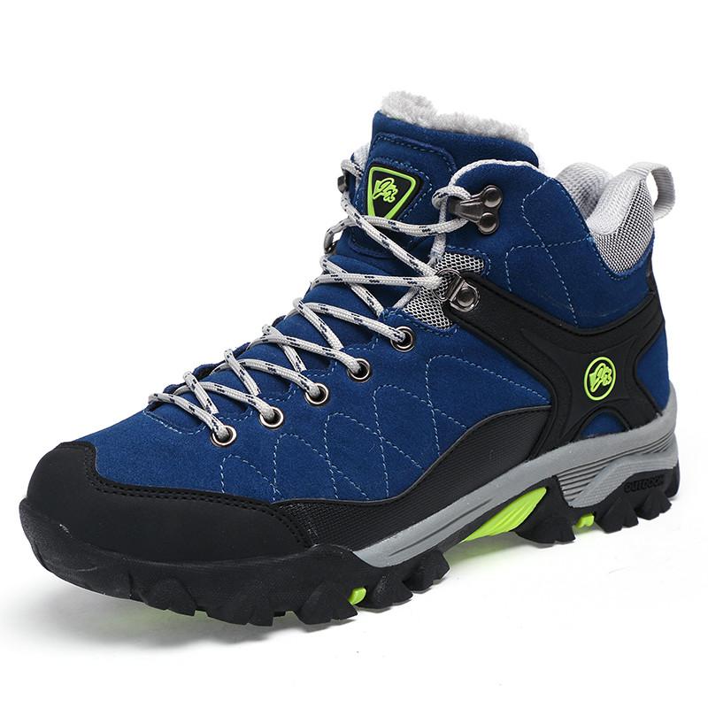 Mannen Laarzen Winter Met Bont Warme Snowboots Mannen Winter Laarzen Werken Schoenen Mannen Schoenen Mode Rubber Enkel schoenen Big Size