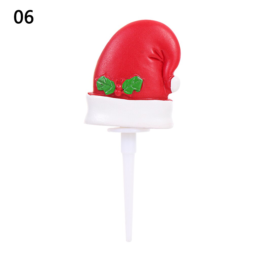 Goudkleurige hertengeweien van acryl cupcake toppers, vrolijke kerstversiering van acryl voor een feesttaart.: Legergroen