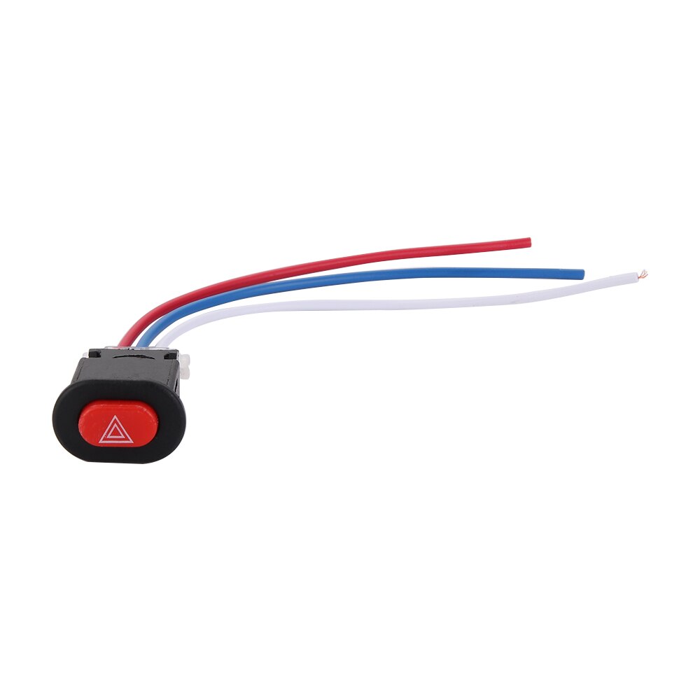1PC Motorfiets Slot Hazard Lichtschakelaar Dubbele Waarschuwing Flasher Emergency Signaal w/3 Draden Motorfiets Accessoires