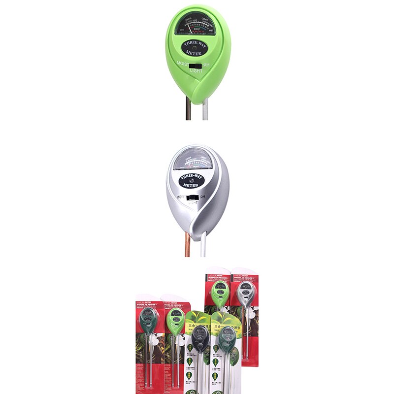 Soil Water Moisture PH Meter Acidity Humidity Sunlight Light PH Test Garden Plants Flowers Moist Tester Testing Instrument