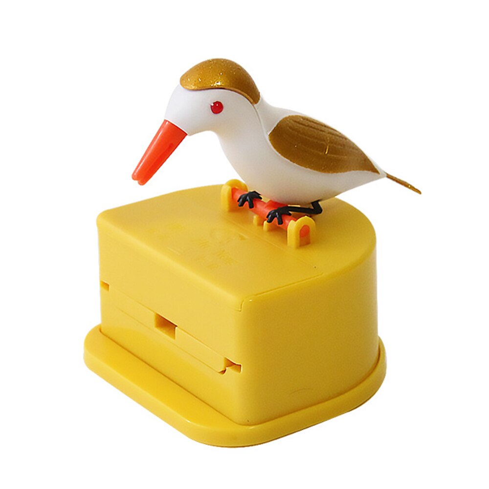 Kleine Vogel Tandenstoker Doos Keuken Automatische Push-Type Huishoudelijke Tandenstoker Houder Dier Restaurant Tandenstoker Houder: H