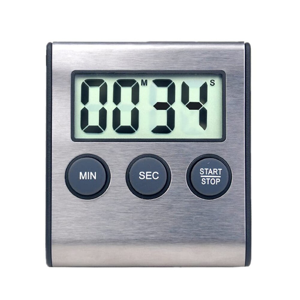 Keuken Countdown Timer Multifunctionele Lcd Digitale Scherm Stopwatch Koken Bakken Alarm Herinnering Magneet Klok Met Stand