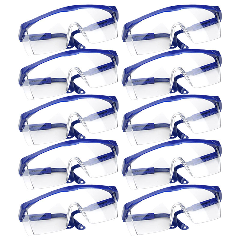 1/40pcs Work Safety Anti-Splash Eye Protection Goggles Glass Windproof Dustproof Waterproof Protective Glasses Cycling Goggles: Blue