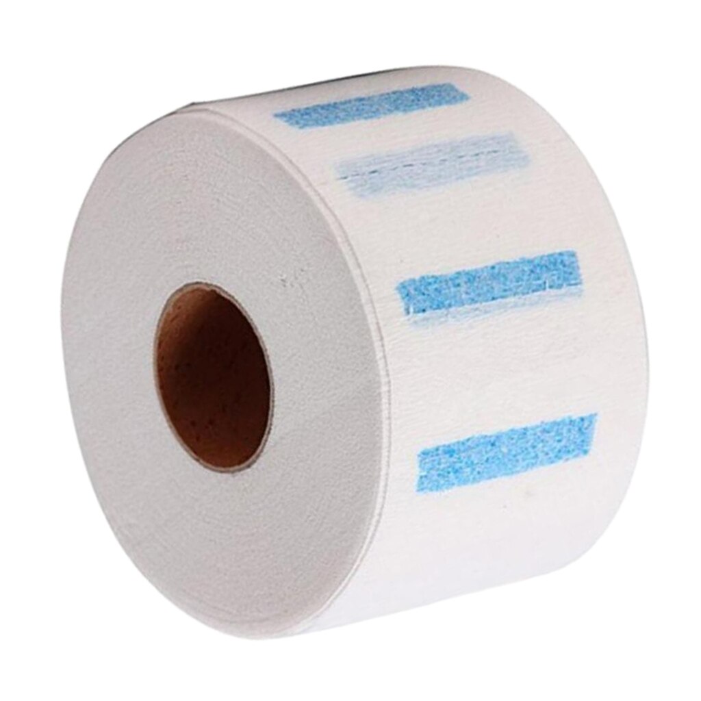 Rollo de papel con volantes en el cuello para salón de corte , desechable, de papel para peluquería: White