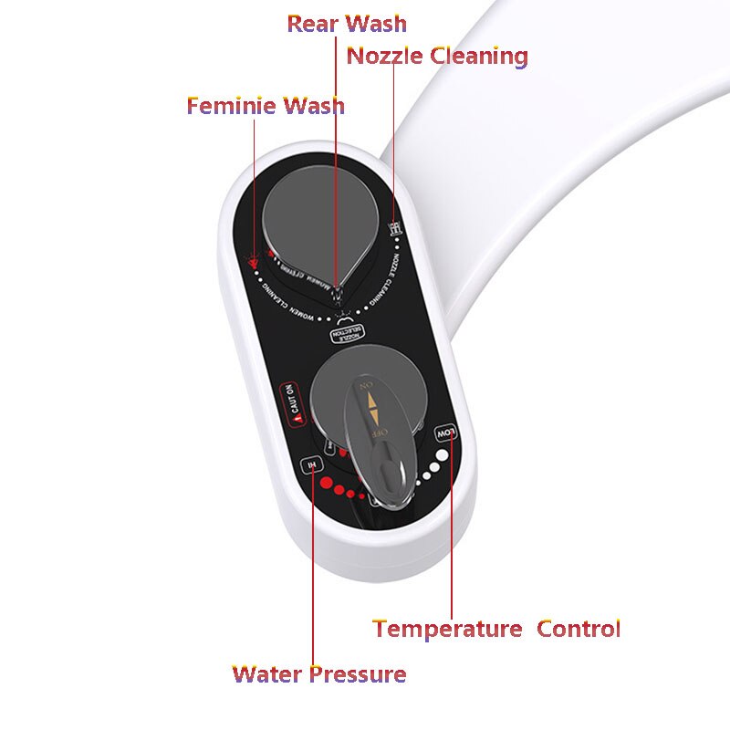 Zelfreinigende Bidet Vrouwelijke Wc Waternevel Wc Douche Toilet Seat Verwarmd Water Voor Toilet Met Verstelbare Waterdruk