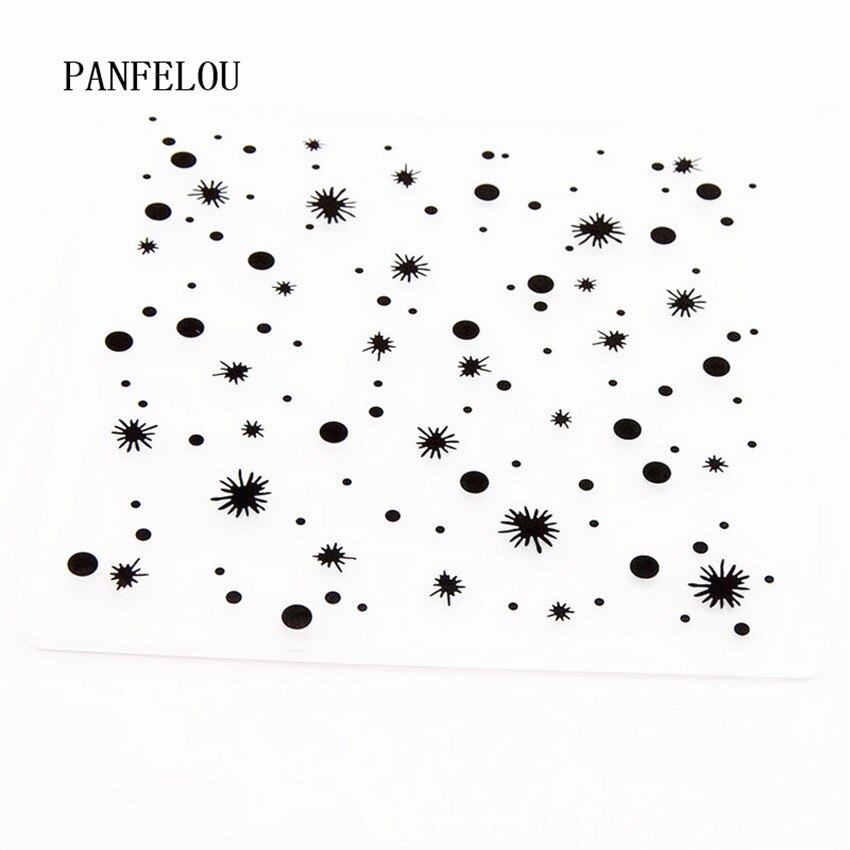 PANFELOU 15x15 sky star Präge ordner Kunststoff Für Scrapbooking DIY Vorlage Fondant Kuchen Fotoalbum Karte, Der