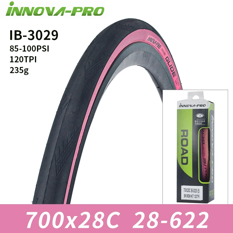 INNOVA Original 700c Road Bike Tire 700x23c/25c/27c/28c/30c Retro Travel Bicycle Out Tire 60/120 TPI Bike Tire Cycling Parts: SKY BLUE
