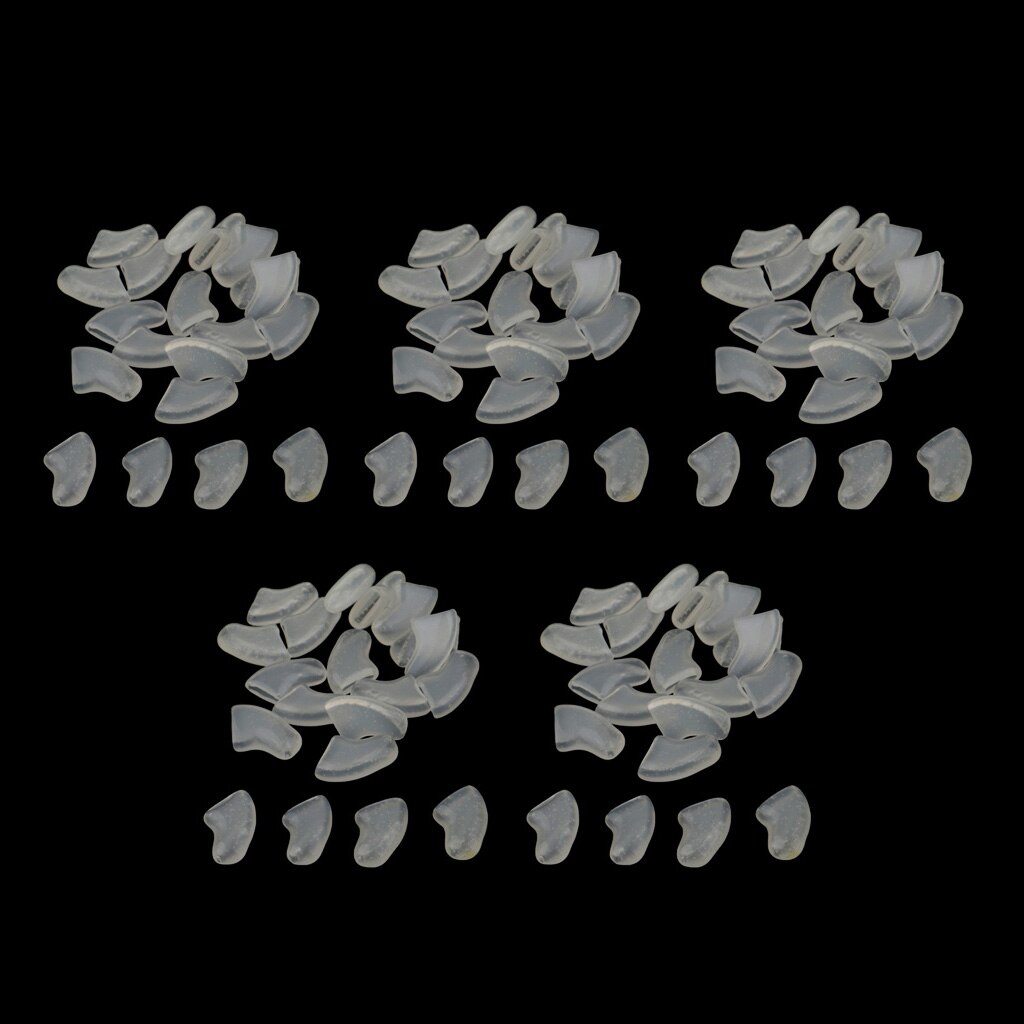 Lovoski 100 pcs Soft Nail Caps For Cat Pet Kitty Claw Control Paws off: S Clear