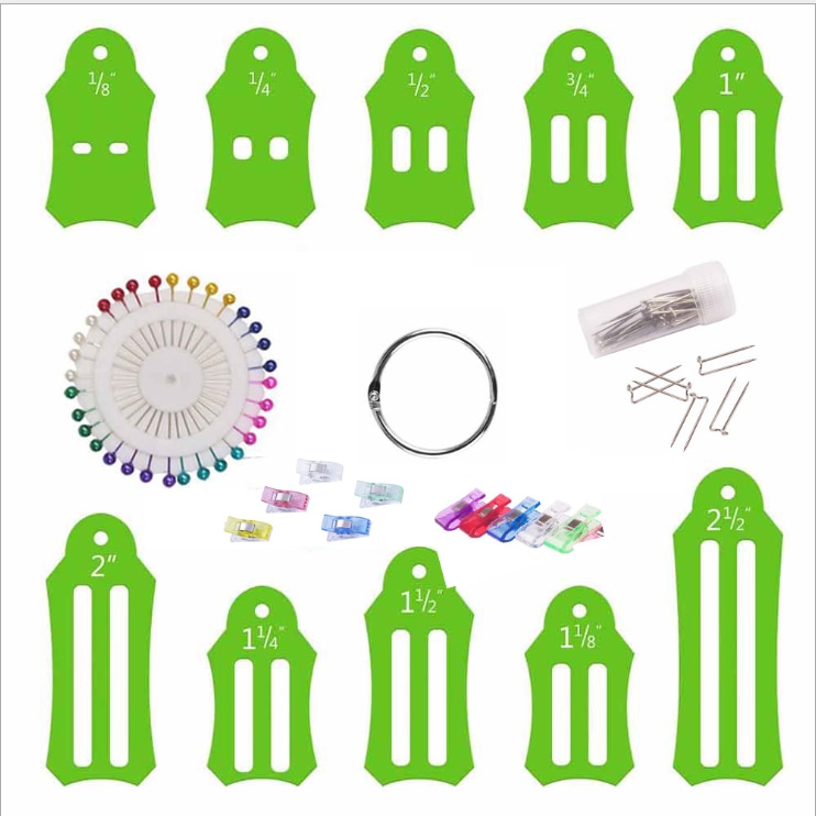 Rolly sasher kollektion 30 gratis gratis pinning clips gør-det-selv-værktøjssæt til gelé rulle tæpper tasker quilts dækkeservietter løbere: Default Title