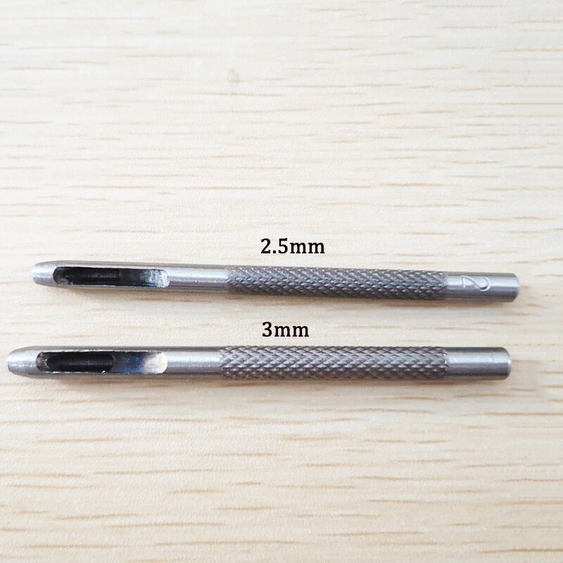 Punching Holes Tools 2.5/3mm Hole Punch Snap Button Leather Craft Tools Rivet Button Setter Die Base DIY Punching Holes Tool