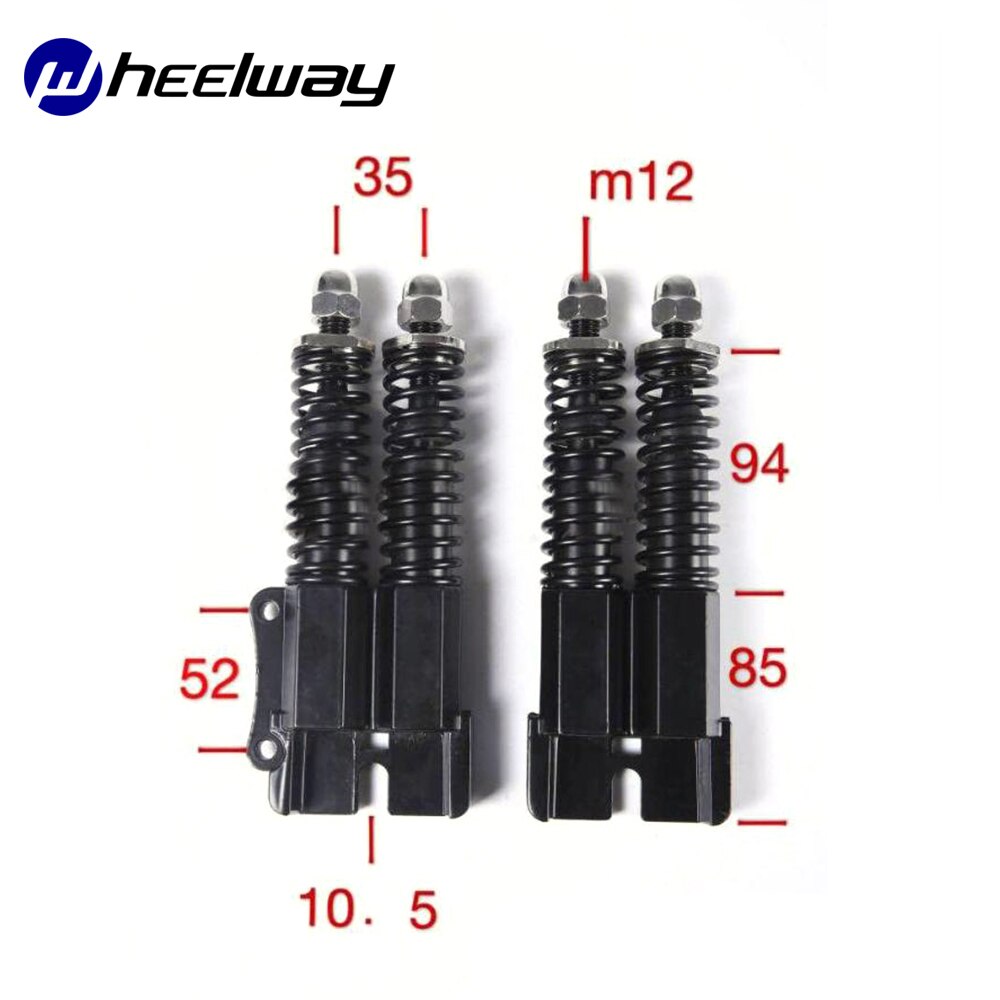 10 inch Electric Scooter Hydraulic Shock Absorber Suspension Motorcycle Scooter MTB Mountain Bike Bicycle Spring Rebound Damping